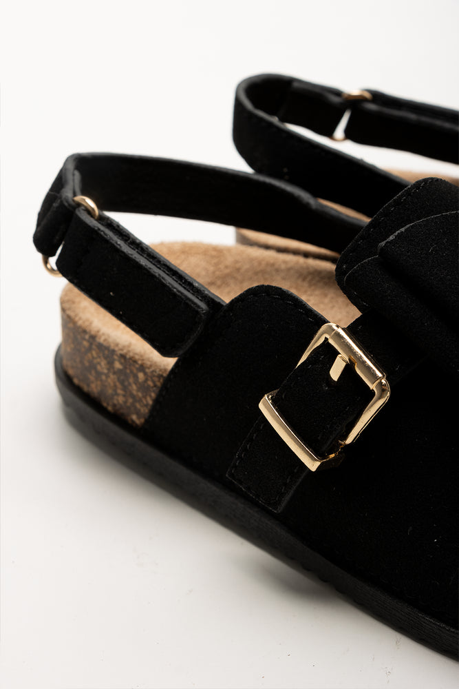 Black Bow Detail Slingback Mules (3)