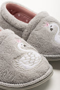 Swan Slippers Grey (2)