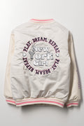 NYC Baseball Jacket Cream (2)