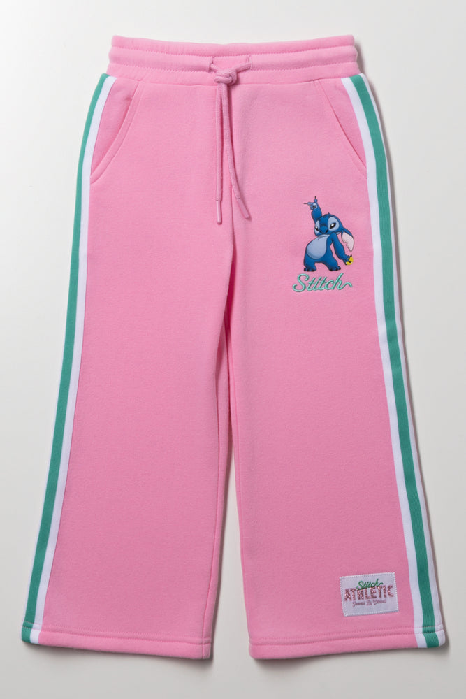 Lilo Wideleg Trackpants Pink
