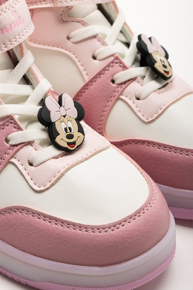 Minnie Mouse Light Up High Top Sneakers Pink (2)