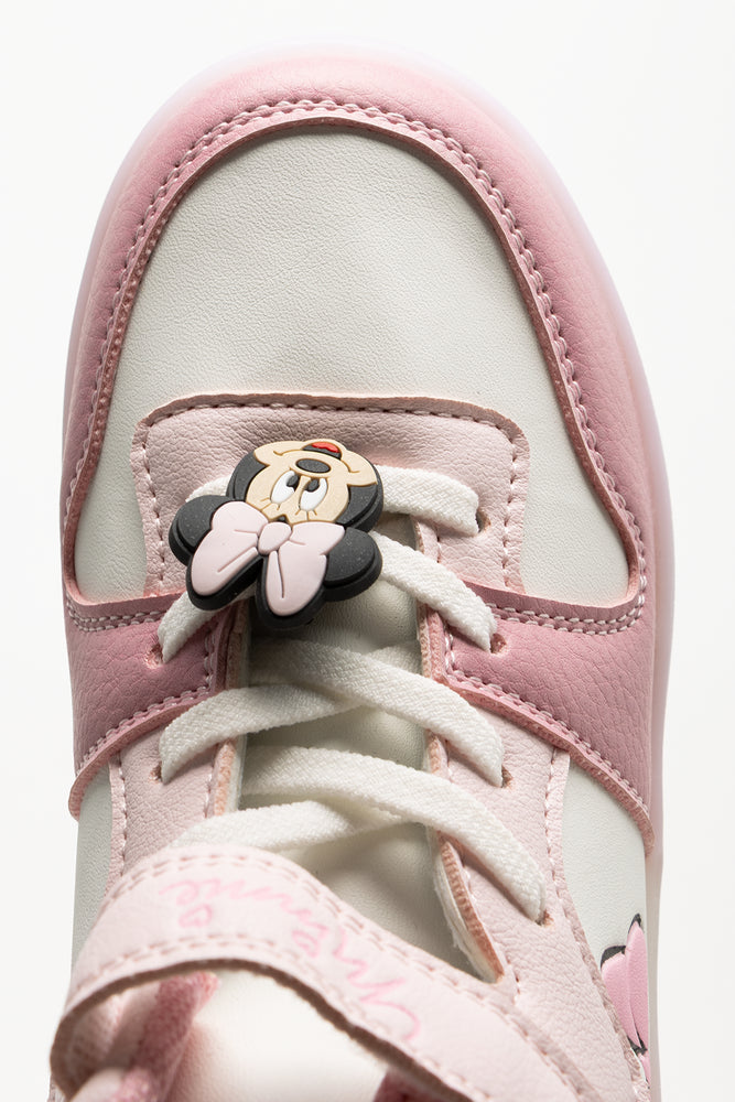Minnie Mouse Light Up High Top Sneakers Pink (4)