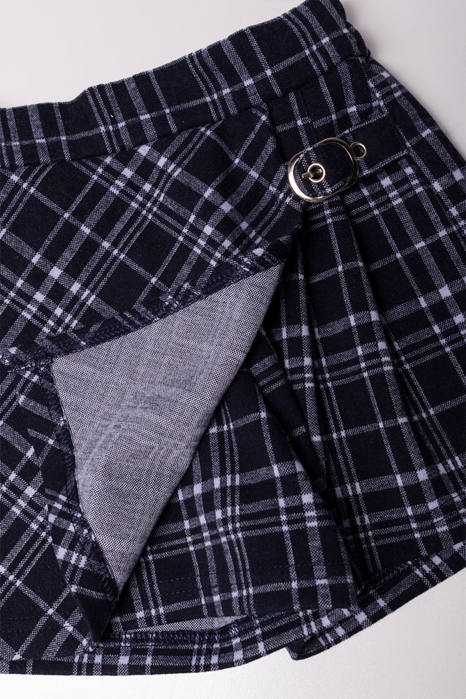 Skort Set Black And Cream (2)