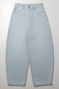 Barrel Leg Denim Jeans Light Blue
