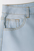 Barrel Leg Denim Jeans Light Blue (3)