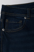Stretch Flare Denim Jeans Dark Blue (2)