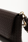 Weave Clutch Bag Brown (4)