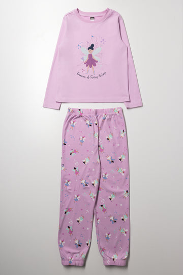 Long Sleeve Pyjamas Lilac