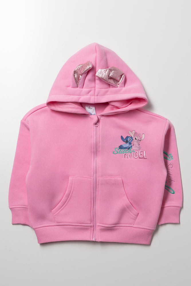 Lilo And Stitch Zip Through Tracktop Pink