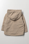Hooded Rain Jacket Natural (2)