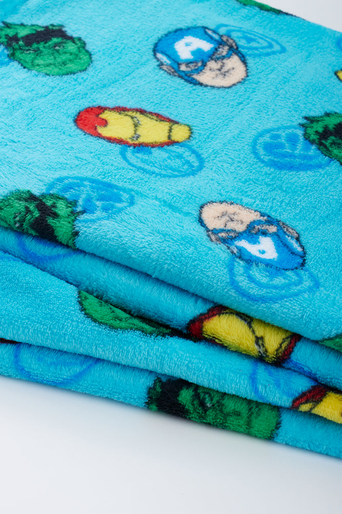 Blue Avengers Coral Fleece Throw (1)