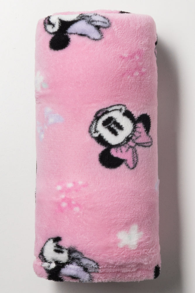 Minnie Mouse Throw Pink