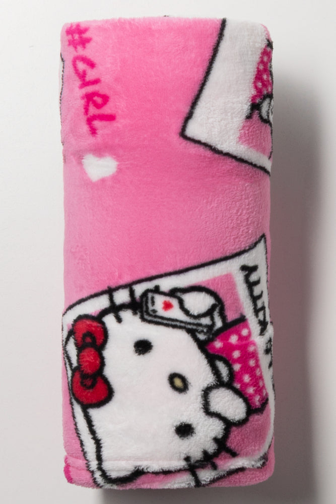 Hello Kitty Throw Pink