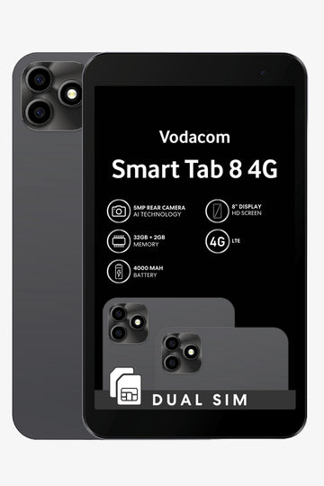 Black Smart 8 Inch 4G Tablet