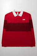 Stripe Rugby Top Red (1)