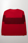 Stripe Rugby Top Red (4)