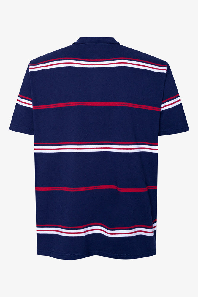 Stripe Short Sleeve Golfer Multicolour (1)