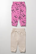 2 Pack Trackpants Pink And Natural (2)