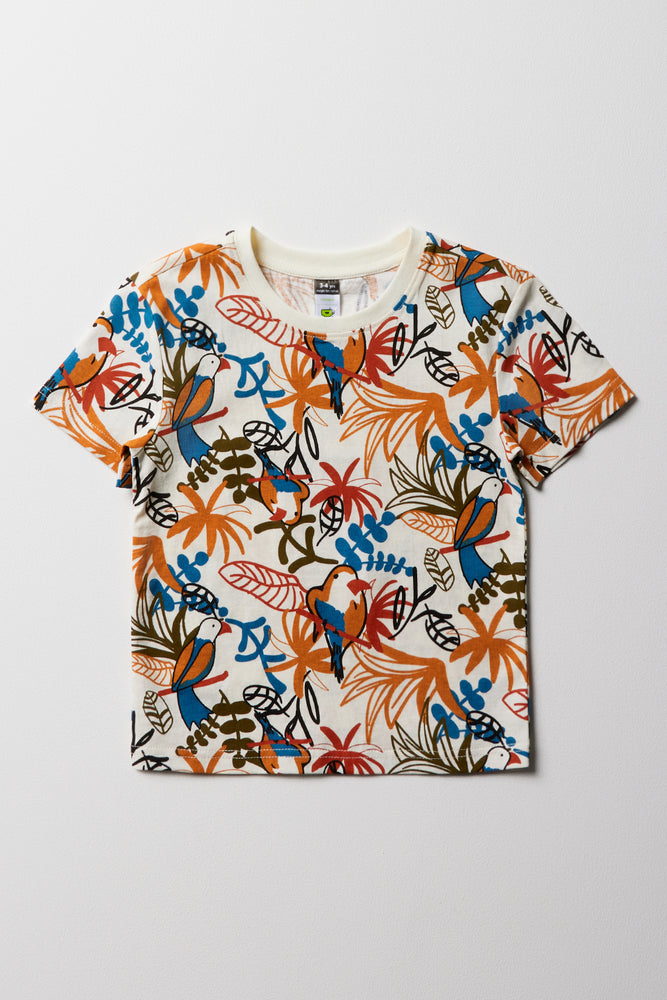 Printed Tropical T-Shirt Multicolour