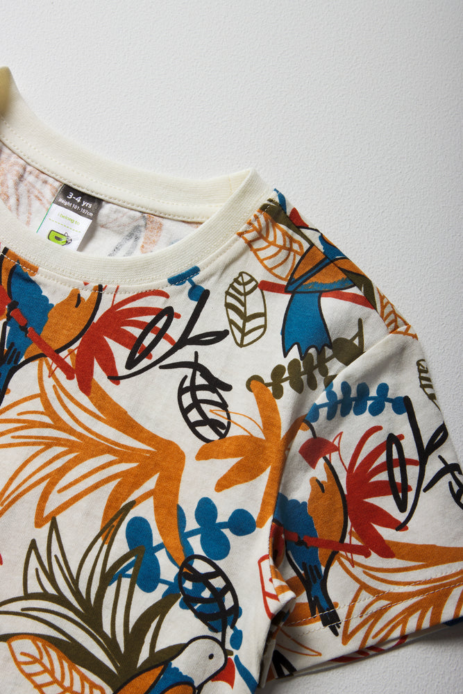 Printed Tropical T-Shirt Multicolour