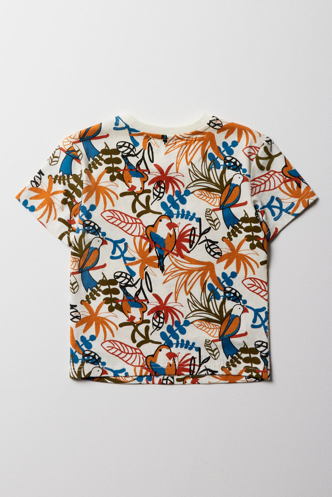 Printed Tropical T-Shirt Multicolour (2)