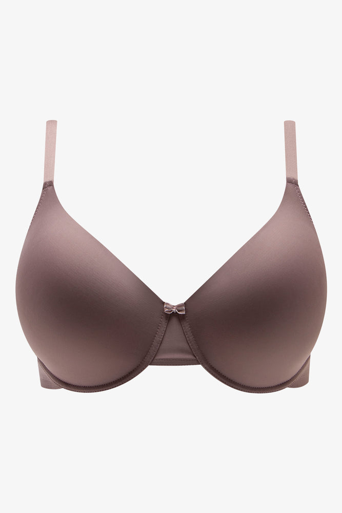 2 Pack T-Shirt Bras Black And Mocha