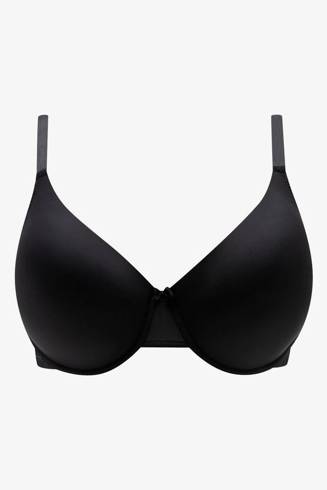 2 Pack T-Shirt Bras Black And Mocha (2)