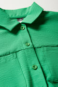 Tie Front Resort Shirt Green (1)