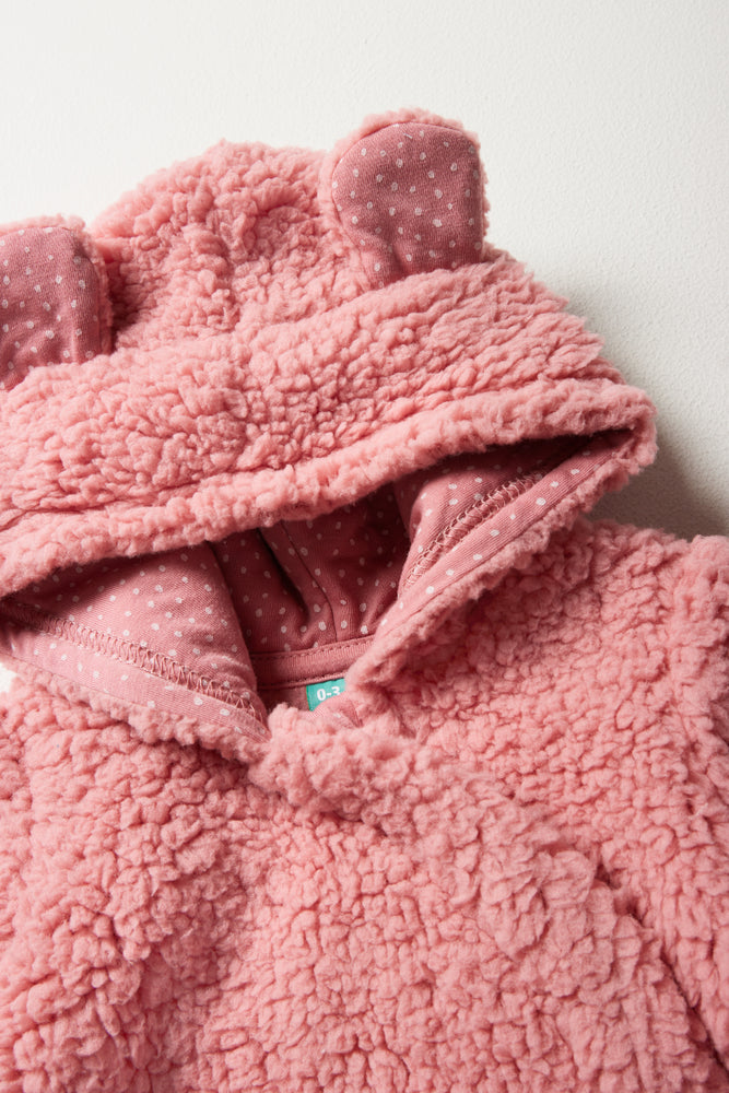 Sherpa Babygrow Pink