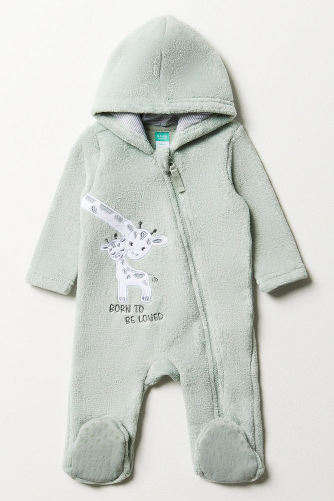 Giraffe Babygrow Green
