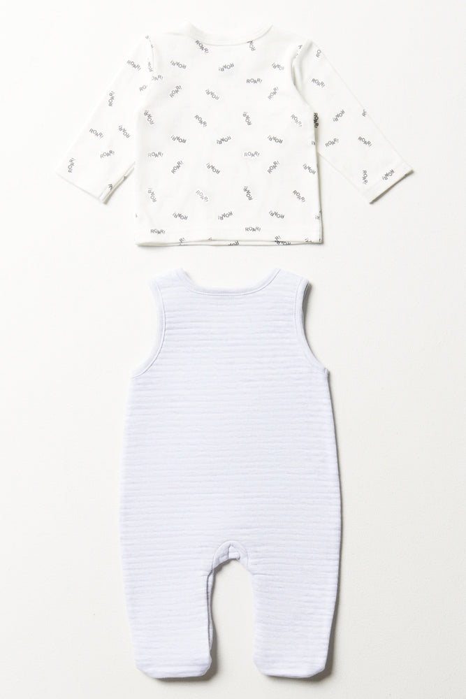 Lion Dungaree Set Blue (5)