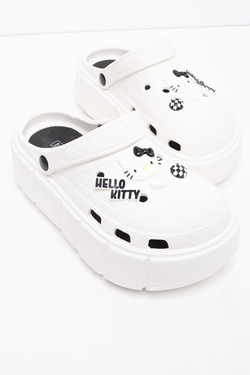 Hello Kitty Clogs White