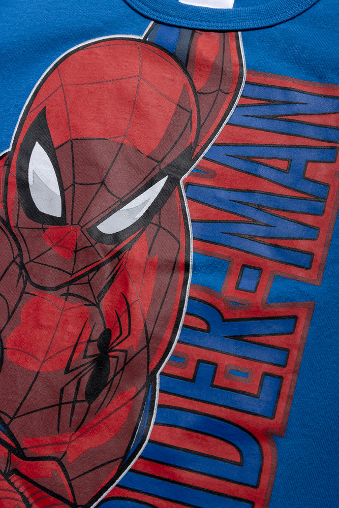 Spider Man Short Sleeve Pyjamas Blue