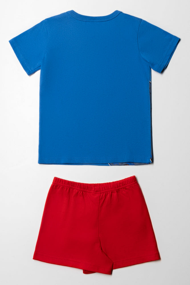 Spider Man Short Sleeve Pyjamas Blue (3)