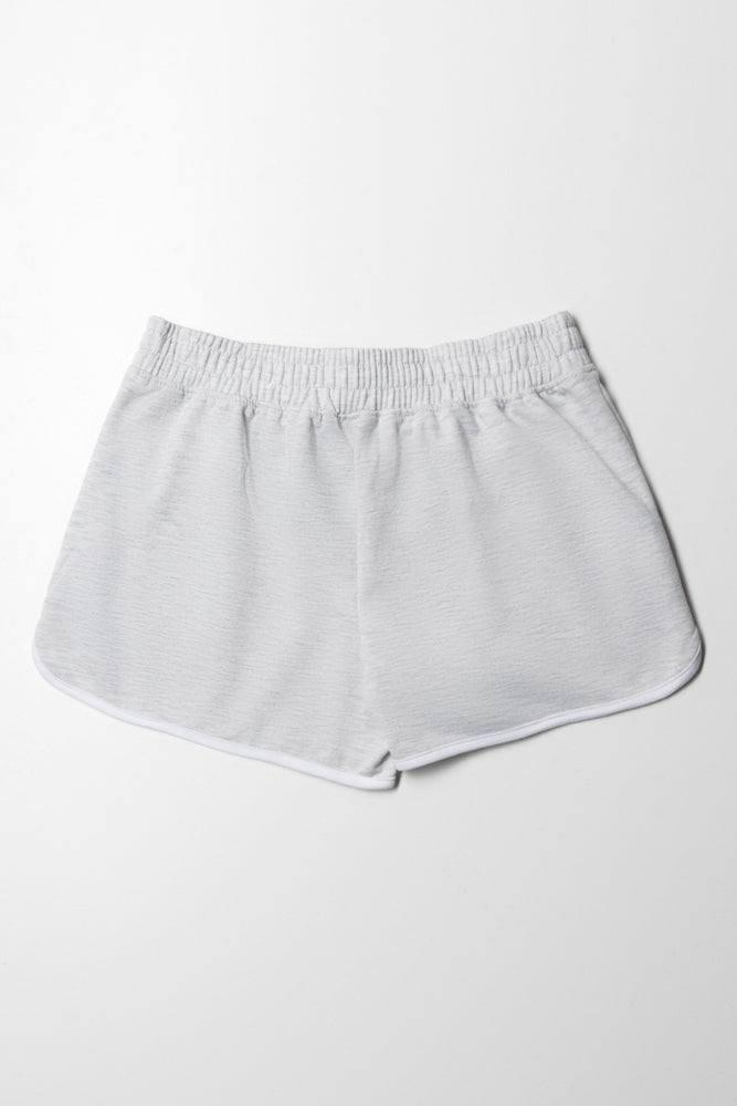 Jogger Shorts Grey Melange (2)