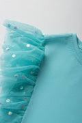 Frilled Sleeves Mesh Top (1)