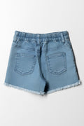 Flower Denim Short Blue (2)