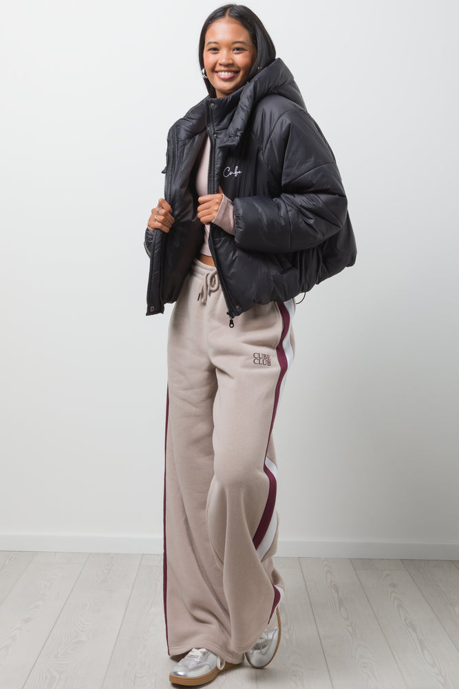 Hooded Puffer Jacket Black