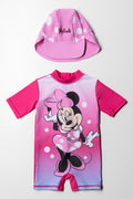 Minnie Mouse Swimsuit With Hat Pink