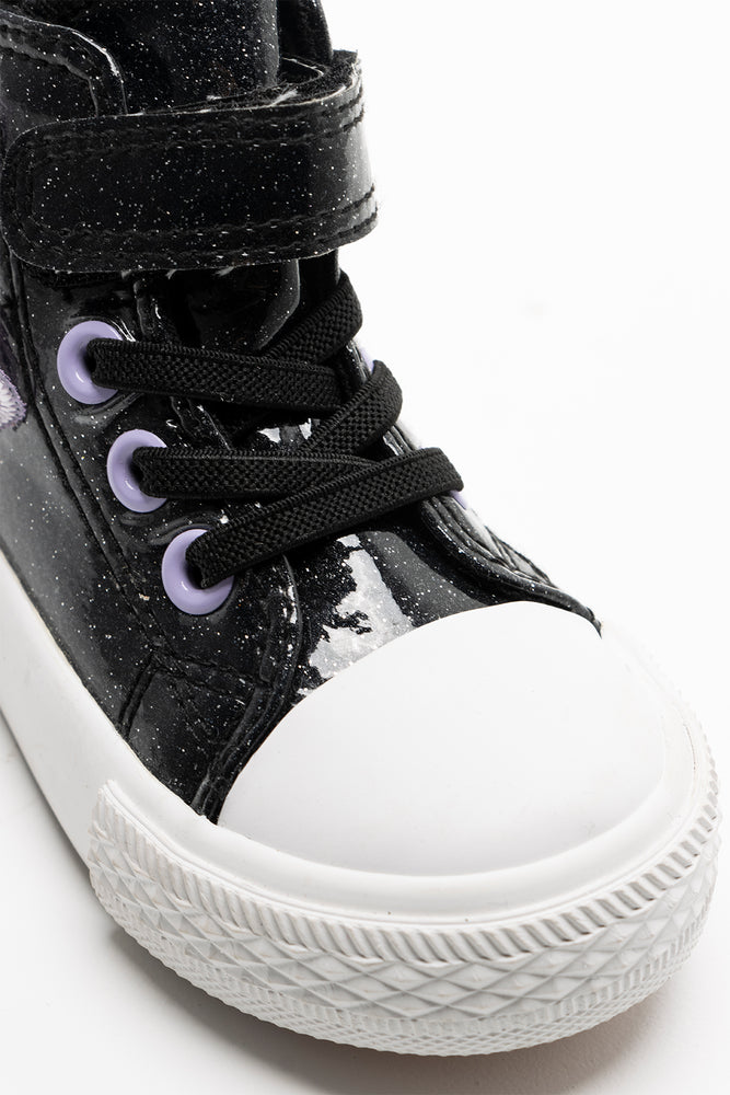 Glitter High Top Sneakers Black (2)