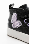 Glitter High Top Sneakers Black (3)