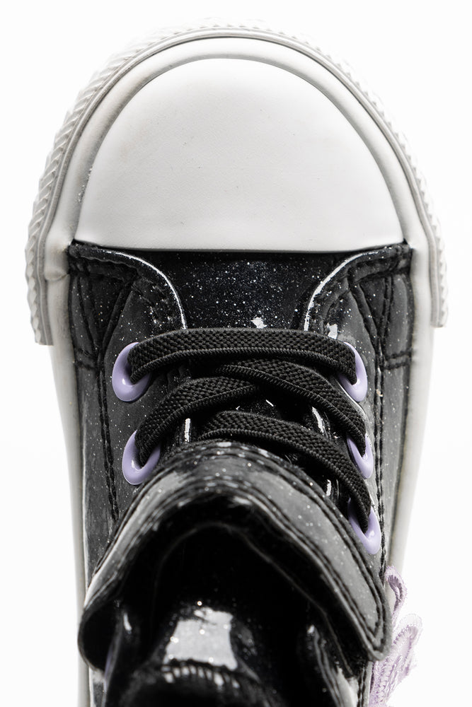 Glitter High Top Sneakers Black (4)