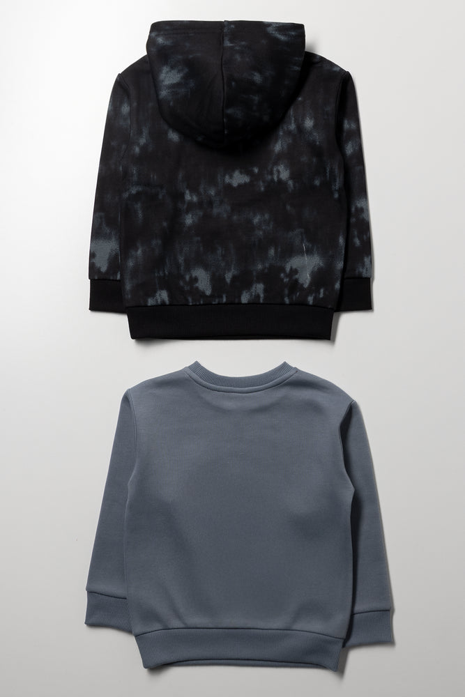 2 Pack Tracktops Black & Grey (2)