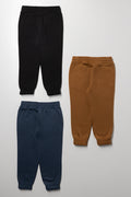 3 Pack Trackpants Black, Indigo & Brown (2)