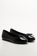 Patent Almond Toe Pump Black