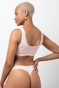 3 Pack Scallop Thong Panties Multicolour (3)