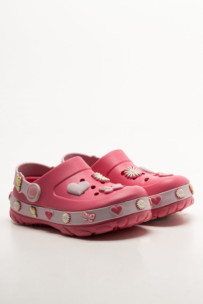 Detailed Clog Cerise Pink