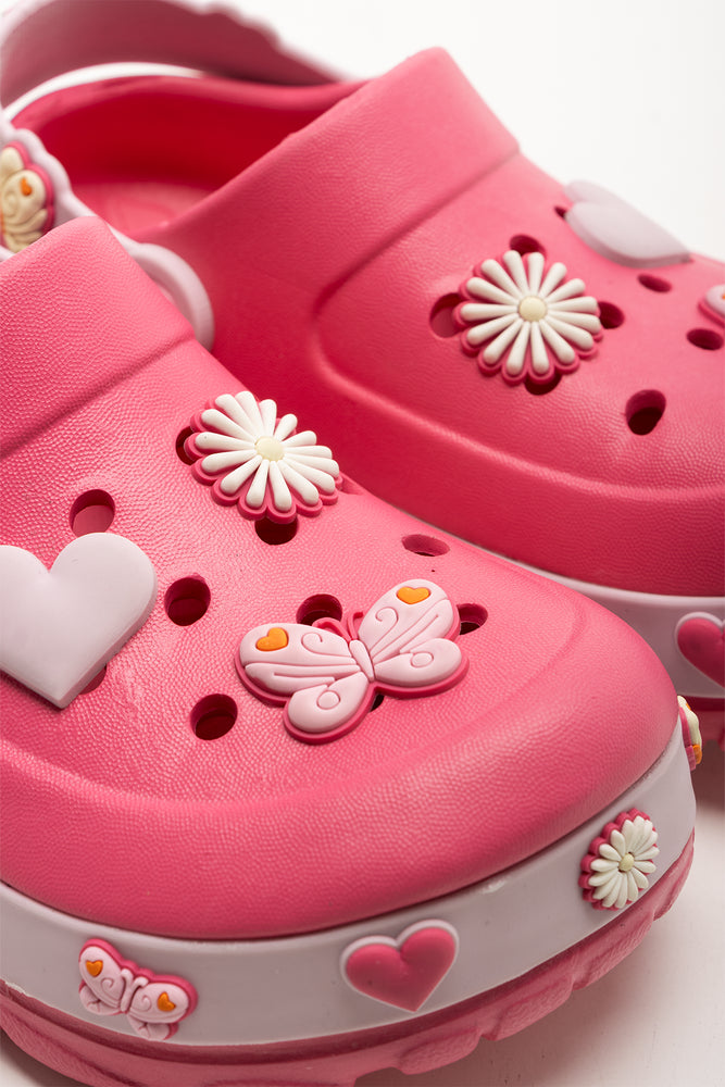 Detailed Clog Cerise Pink (2)