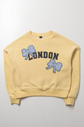 London Bows Crew Neck Tracktop Yellow