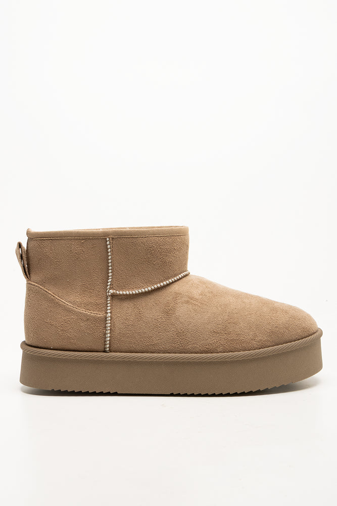 Low Cut Comfort Boots Natural